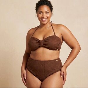 Shade and Shore Bikini Large Bottoms XL Top